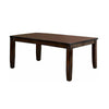 Dicky Extendable 7pc Dining Table Set | Dark Cherry Wood | Faux-Leather