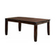 Dicky Extendable 7pc Dining Table Set | Dark Cherry Wood | Faux-Leather