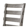 Lais 6pc Dining Table Set w Bench | 4 Ladderback Chairs | Rustic Gray