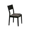 Riera 7pc Dining Table Set w Planked Top | 6 Faux Leather Chairs