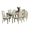 Fenny 7pc 64-100 Inch Extendable Dining Table Set | 6 Chairs Antique White