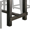 Bruce 5pc Counter Height Table Set | Marble | Trestle | Light Gray Chairs