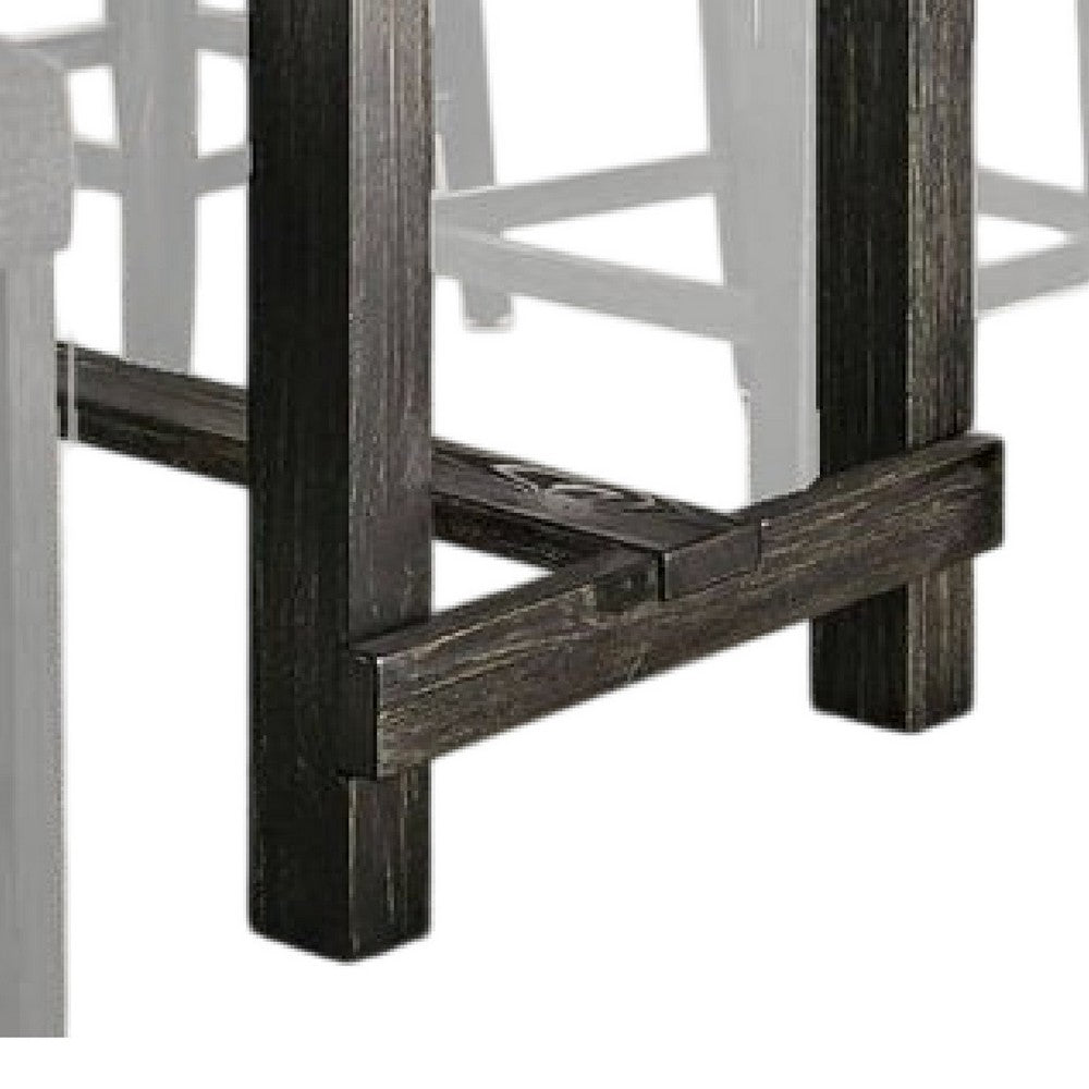 Bruce 5pc Counter Height Table Set | Marble | Trestle | Light Gray Chairs