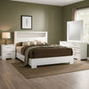 Aman 4pc Queen Bedroom Set | LED Headboard w Shelf | White Wood