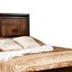 Nera 4pc Queen Bedroom Set | Panel Headboard | Black Brown Acacia Walnut