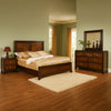 Nera 4pc Queen Bedroom Set | Panel Headboard | Black Brown Acacia Walnut