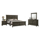 Revy 4pc Queen Bedroom Set | Tall Headboard | Wide Dresser Chest | Gray