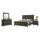 Revy 4pc Queen Bedroom Set | Tall Headboard | Wide Dresser Chest | Gray