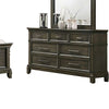 Revy 4pc Queen Bedroom Set | Tall Headboard | Wide Dresser Chest | Gray