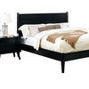 Leyla 4pc Full Bedroom Set | Dresser w Oval Mirror | Black Wood