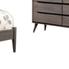 Leyla 4pc Twin Bedroom Set | Dresser w Oval Mirror | Gray Wood