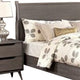 Leyla 4pc Twin Bedroom Set | Dresser w Oval Mirror | Gray Wood