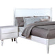 Leyla 4pc Queen Bedroom Set | Dresser w Oval Mirror | White Wood