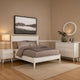 Leyla 4pc Queen Bedroom Set | Dresser w Oval Mirror | White Wood