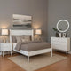 Leyla 4pc Queen Bedroom Set | Dresser w Oval Mirror | White Wood