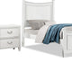 Kiki 4pc Full Bedroom Set w Poster Bed | Storage Trundle | White Wood