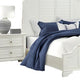Kyna 5pc Queen Bedroom Set | Curved Louvere | Antique White | 2 Nightstands