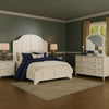 Kyna 5pc Queen Bedroom Set | Curved Louvere | Antique White | 2 Nightstands