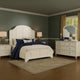 Kyna 5pc Queen Bedroom Set | Curved Louvere | Antique White | 2 Nightstands
