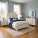 Kyna 5pc Queen Bedroom Set | Curved Louvere | Antique White | 2 Nightstands