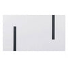 Alz 7pc Dining Table Set | 6 White Faux Leather Upholstered Chairs | Black