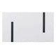 Alz 7pc Dining Table Set | 6 White Faux Leather Upholstered Chairs | Black