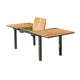 Ankia 5pc Outdoor Dining Set | 4 Reclining Chairs | Beige | 62-84" Table
