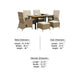 Ankia 7pc Outdoor Reclining Dining Set | 2 Ottomans | 62-84" Table | Brown