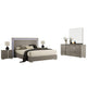 Suni 5pc Queen Bedroom Set | LED Headboard | Light Taupe Gray | 2 Nightstand
