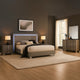 Suni 5pc Queen Bedroom Set | LED Headboard | Light Taupe Gray | 2 Nightstand