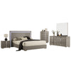 Suni 5pc Queen Bedroom Set | LED Headboard | Light Taupe Gray | Tall Dresser