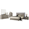 Suni 5pc Queen Bedroom Set | LED Headboard | Light Taupe Gray | Tall Dresser