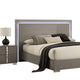 Suni 5pc Queen Bedroom Set | LED Headboard | Light Taupe Gray | Tall Dresser