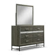 Lito 5pc Queen Bedroom Set | 2 Nightstands | Gray Upholstery | Storage Bed