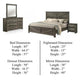Bry 4pc Farmhouse Queen Complete Bedroom Set | Rustic Gray