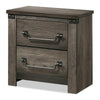 Bry 5pc Farmhouse Queen Complete Bedroom Set | Rustic Gray | 2 Nightstands