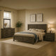 Bry 5pc Farmhouse Queen Complete Bedroom Set | Rustic Gray | 2 Nightstands
