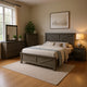 Bry 5pc Farmhouse Queen Complete Bedroom Set | Rustic Gray | Tall Dresser