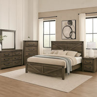 Rustic Gray, Brass