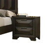 Fema 4pc Queen Bedroom Set | Vertical Faceted Panel Headboard | Brown