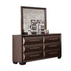 Nitz 4pc Queen Bedroom Set | Sculpted Headboard | Espresso Brown