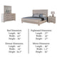 Nitz 4pc Queen Bedroom Set | Sculpted Headboard | Transitional White