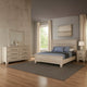 Nitz 4pc Queen Bedroom Set | Sculpted Headboard | Transitional White