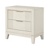Toi 4pc Queen Bedroom Set w Dresser Mirror | Fluted LED | White Upholstery