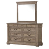 Roi 4pc Queen Bedroom Set | Tall Shutter Headboard | Weathered Gray
