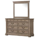 Roi 4pc Queen Bedroom Set | Tall Shutter Headboard | Weathered Gray