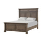 Huder 4pc Queen Bedroom Set | Sculpted Headboard | Dark Walnut Brown