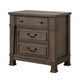 Huder 4pc Queen Bedroom Set | Sculpted Headboard | Dark Walnut Brown