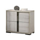 Hyao 4pc Queen Bedroom Set w LED Headboard | Whitewash | Dresser Mirror