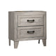 Miot 4pc Queen Bedroom Set | Headboard Shelves w Light | Whitewash